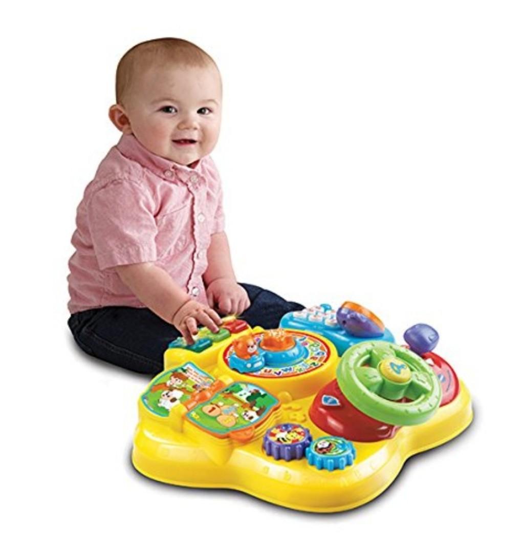 BN VTech Magic Star Learning Activity Centre Musical Table Frustration Free Packaging Yellow Babies Kids Infant Playtime on Carousell