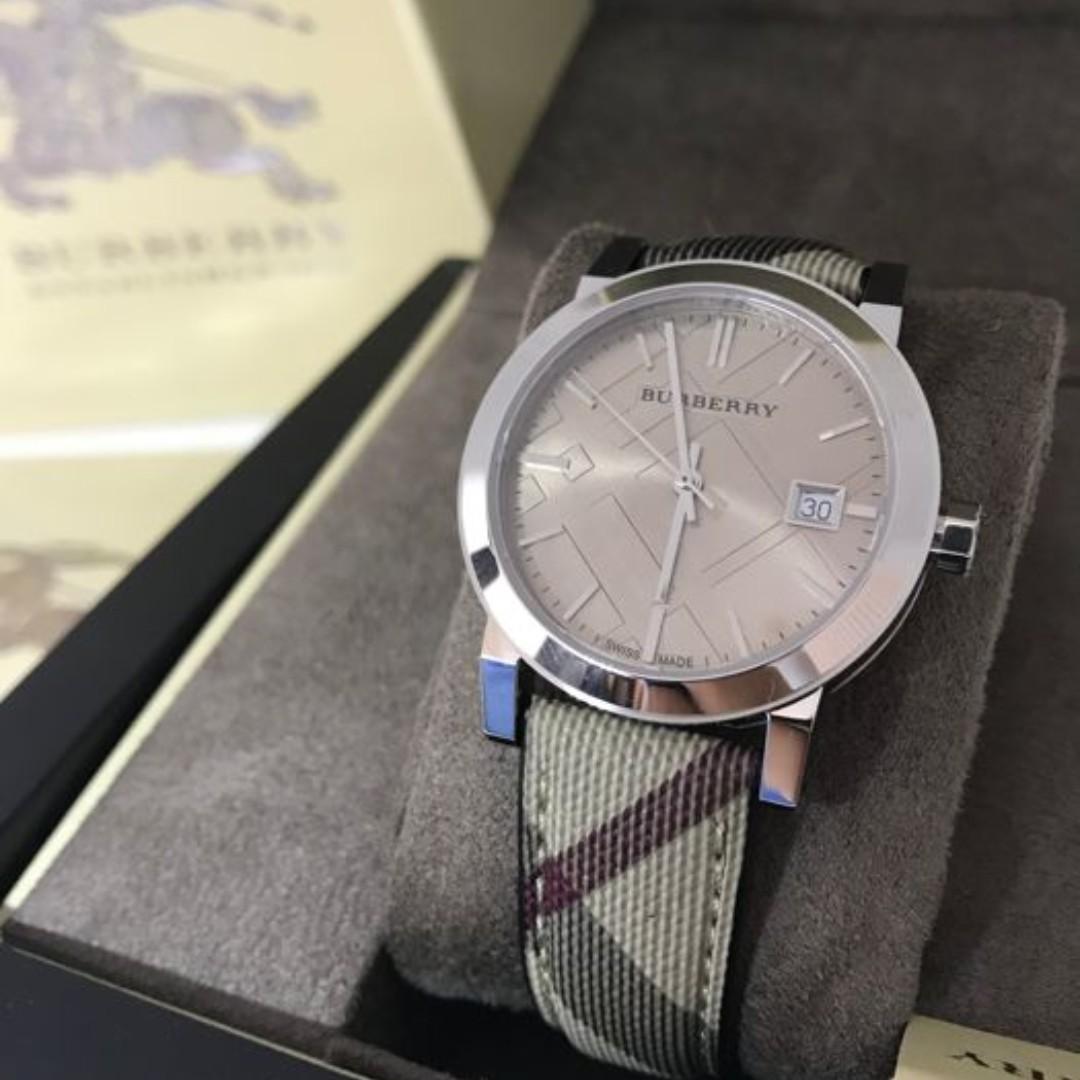 Burberry smoke check strap watch sale