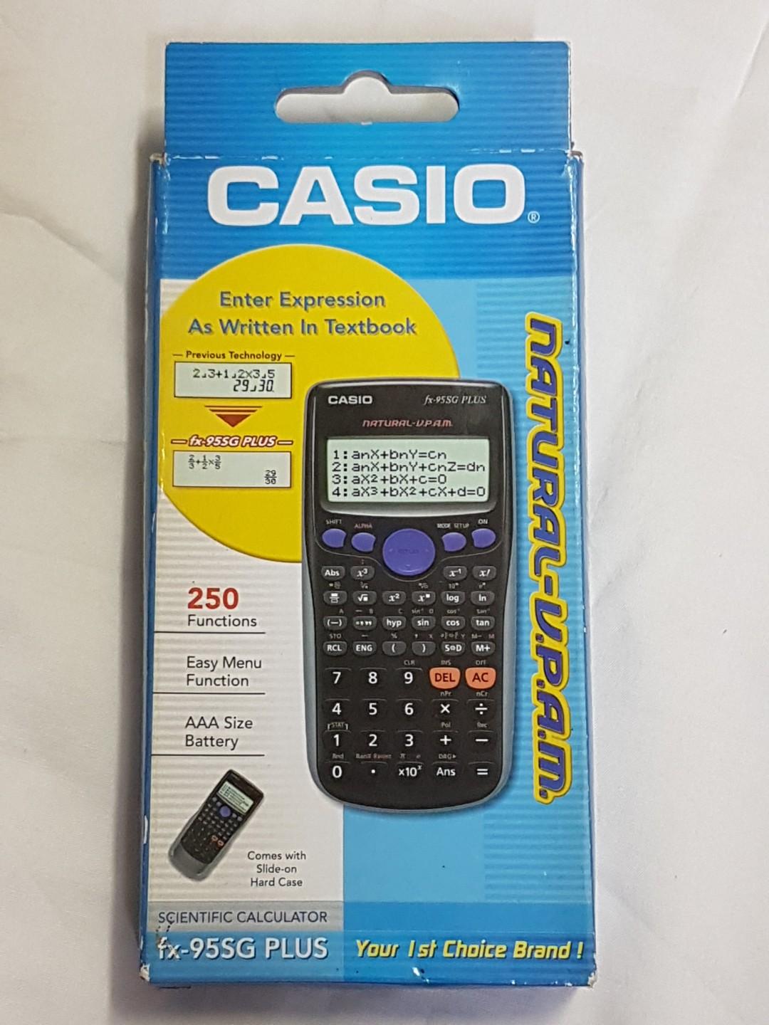 Casio fx-95SG PLUS NATURAL-V.P.A.M. Scientific Calculator With Box And ...