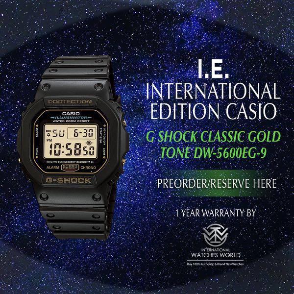 G shock classic gold online