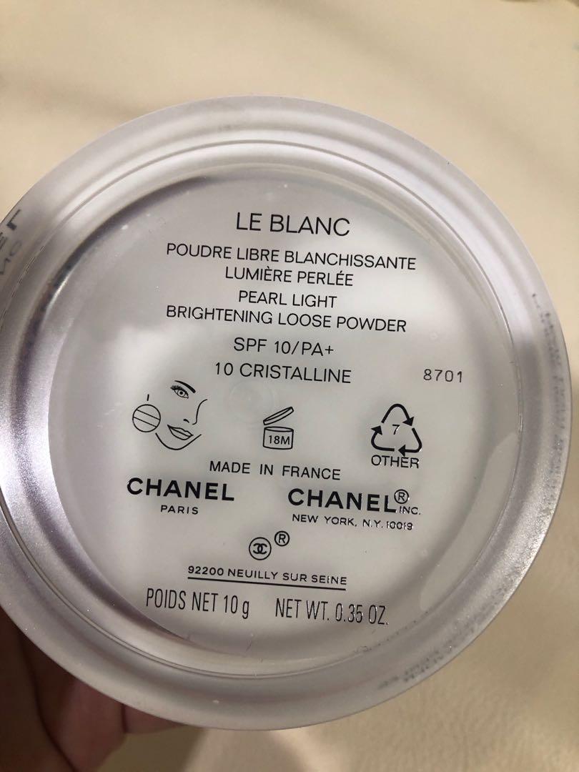 Chanel Le Blanc Pearl Light Brightening Loose Powder In 10
