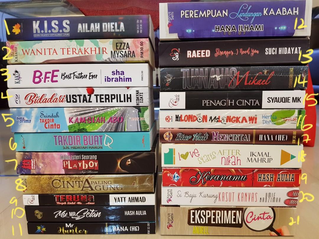 Choose 6 Malay Novels For 30 Cash N Carry See Titles Under Description Hobbies Toys Books Magazines Children S Books On Carousell