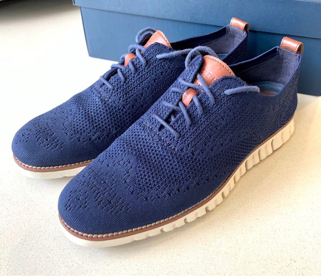 Cole Haan ZeroGrand Stitchlite Men s Oxfords Marine Blue