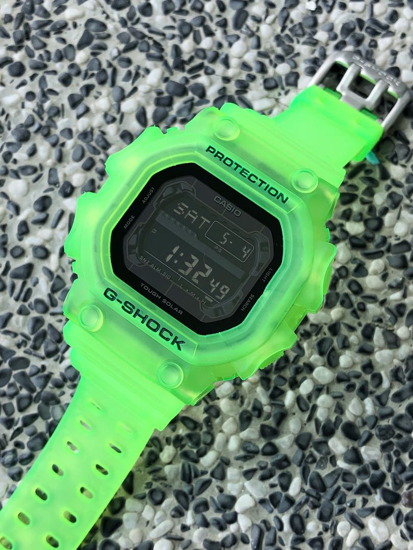 G shock 2025 lime green watch