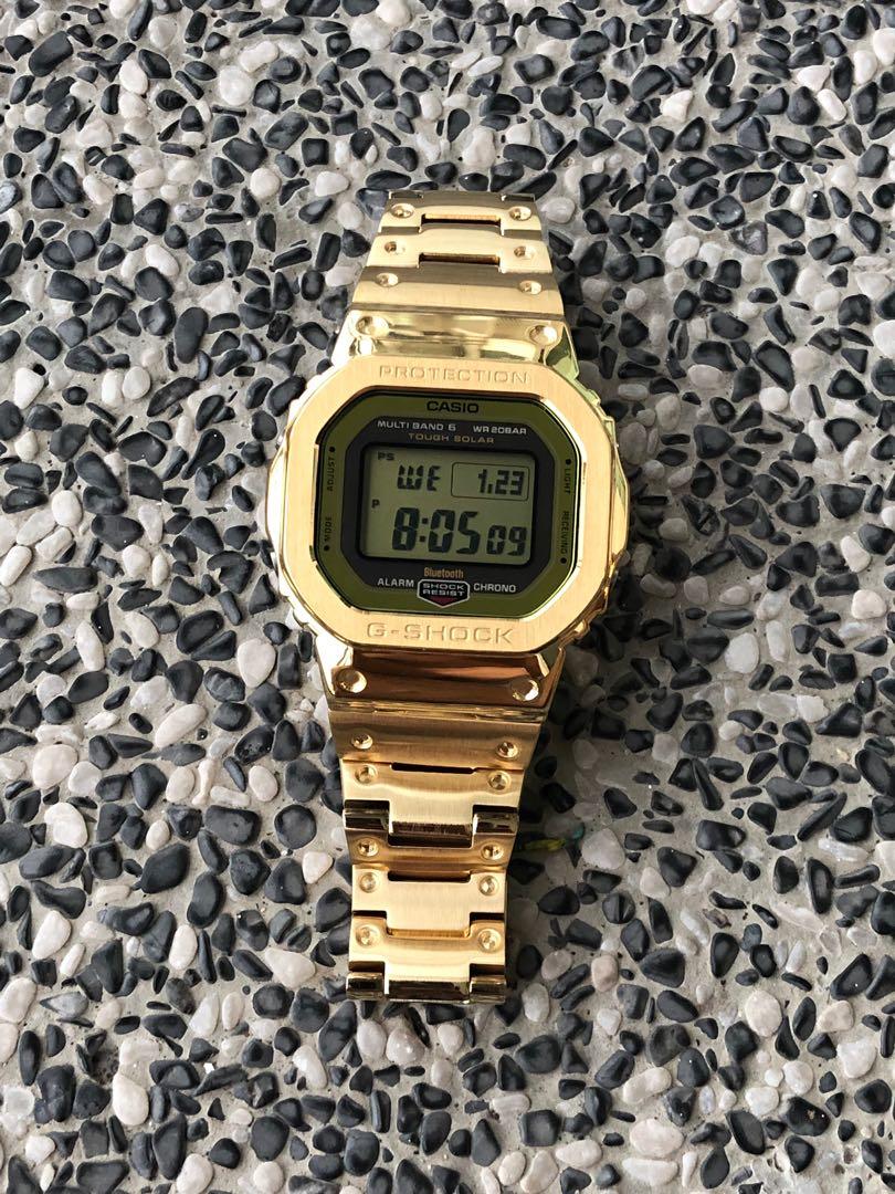 Custom Metal bezel and Bracelet in Original Casio GW B5600BC 1 Metal gshock GWB5600BC1 GWB 5600 CASIO G SHOCK