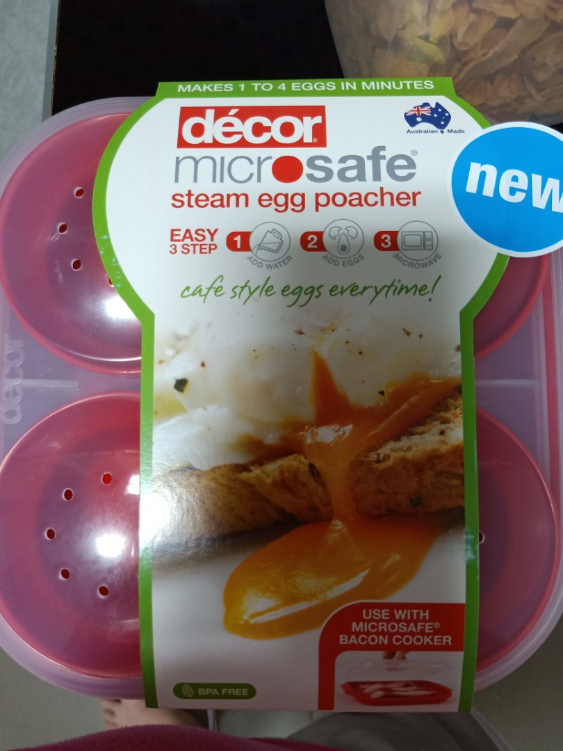 Decor Microwave Steam Egg Poacher Home Appliances Kitchenware On