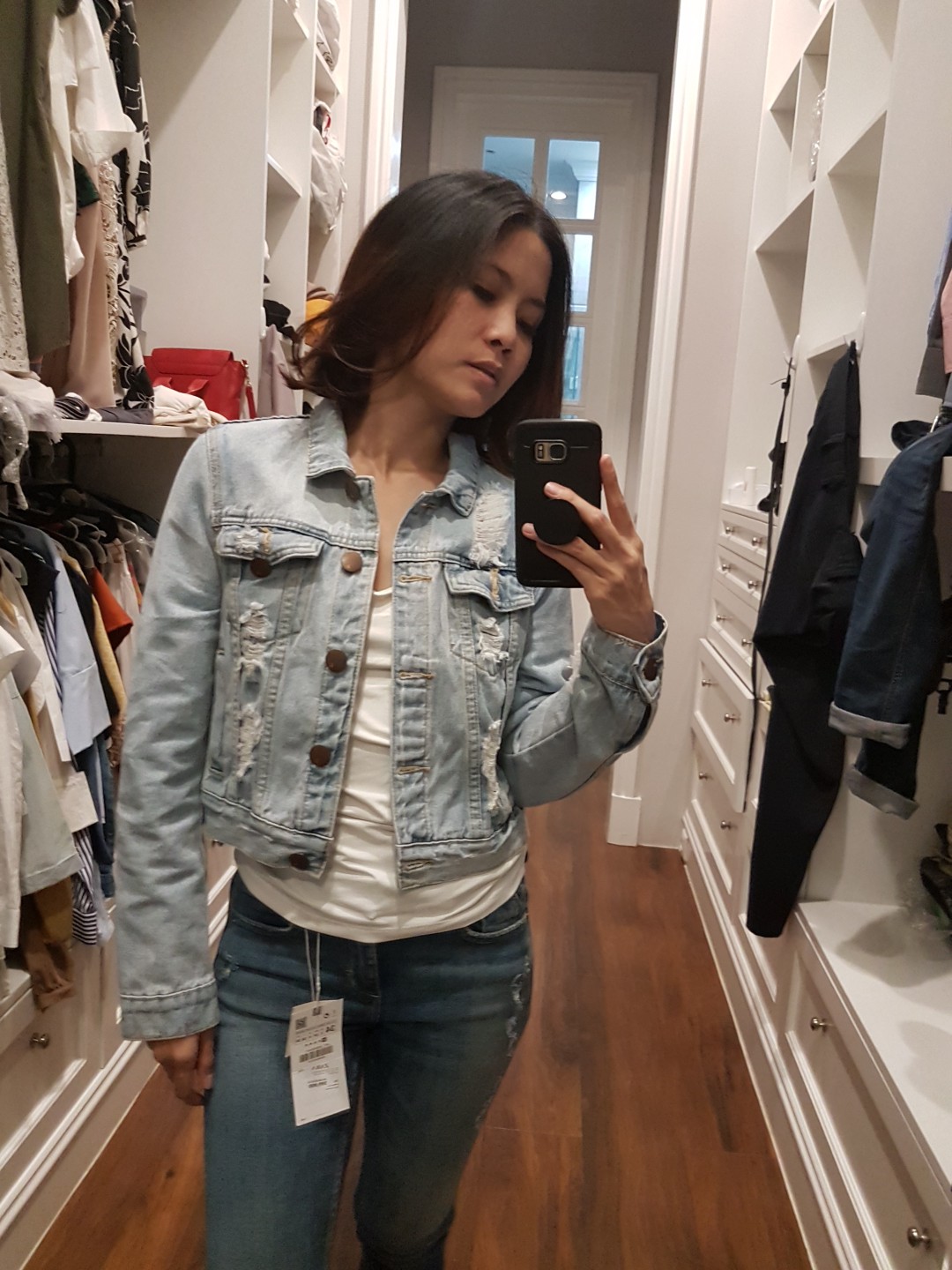 Denim Jacket Cotton On Ripped Jeans 