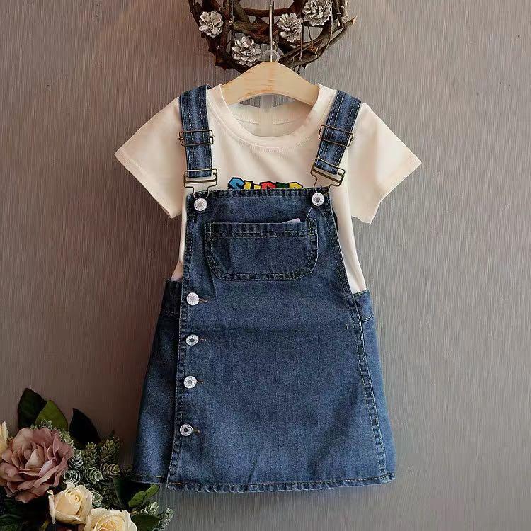 baby denim pinafore dress