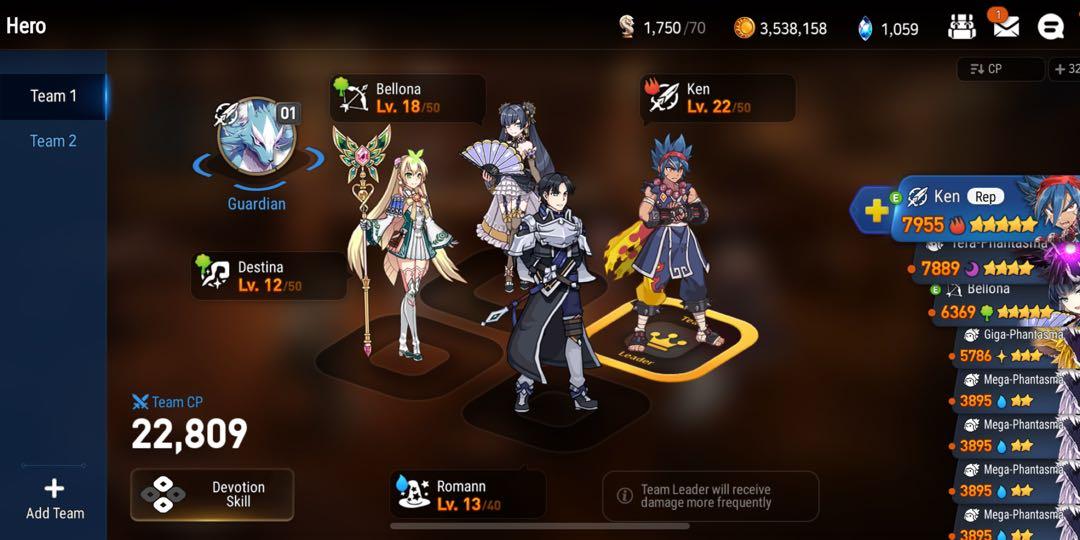 Early Game Epic Seven Account With Ken Bellona And Destina Toys Games Video Gaming Video Games On Carousell
