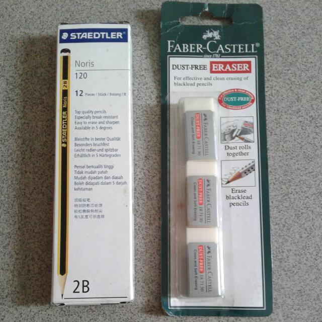 Faber Castell Eraser Staedtler Pencils Books Stationery