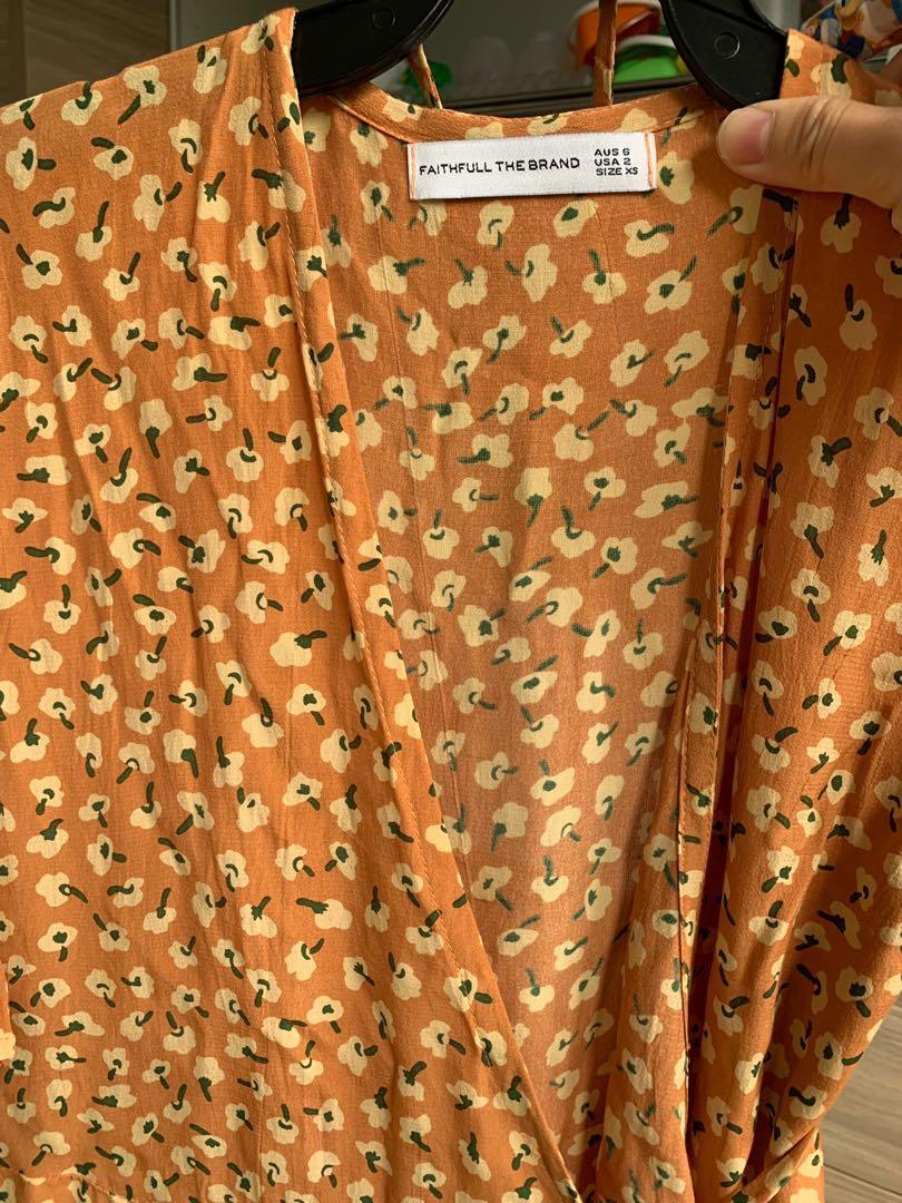 faithfull leila wrap dress