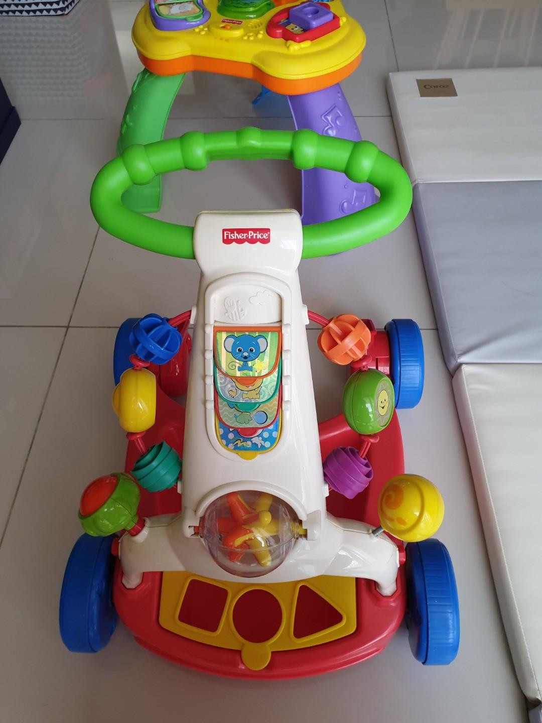 fisher price walk around table