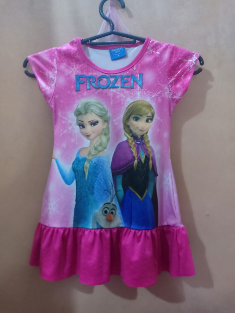 frozen dress, Babies & Kids, Babies & Kids Fashion on Carousell