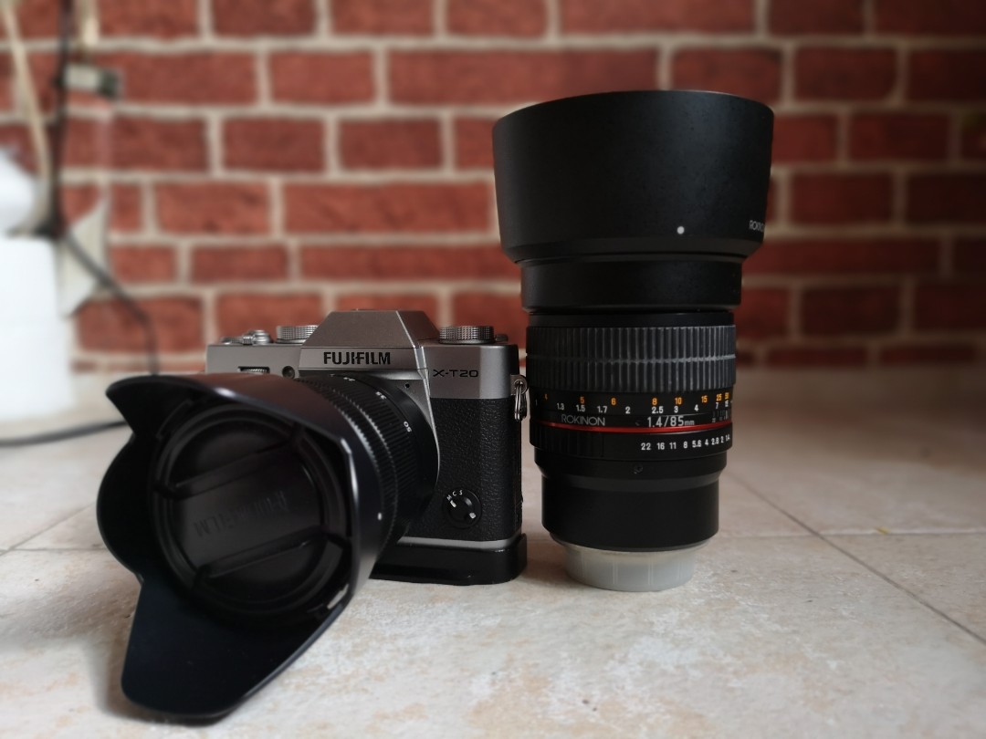Fuji xt20 16 50 & 85 f1.4, Photography, Lens & Kits on Carousell