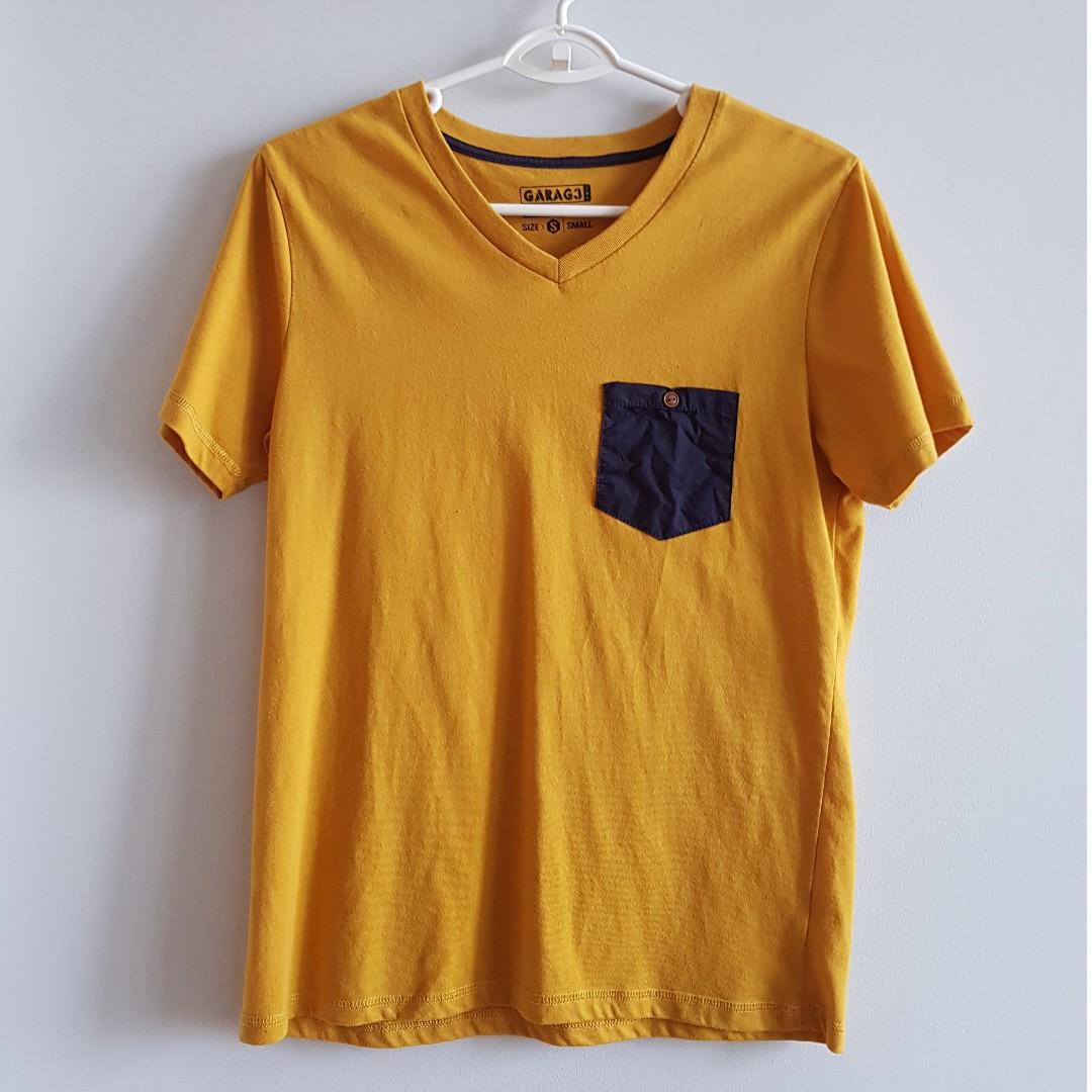 plain mustard t shirt