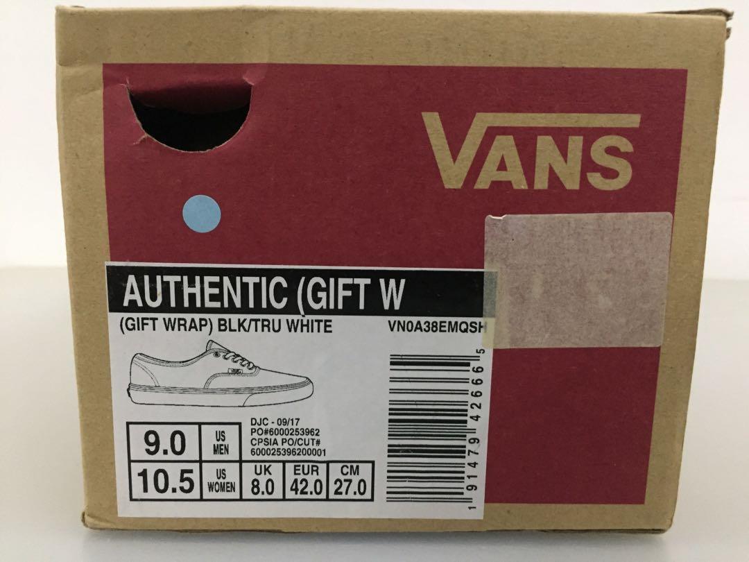 vans authentic gift wrap