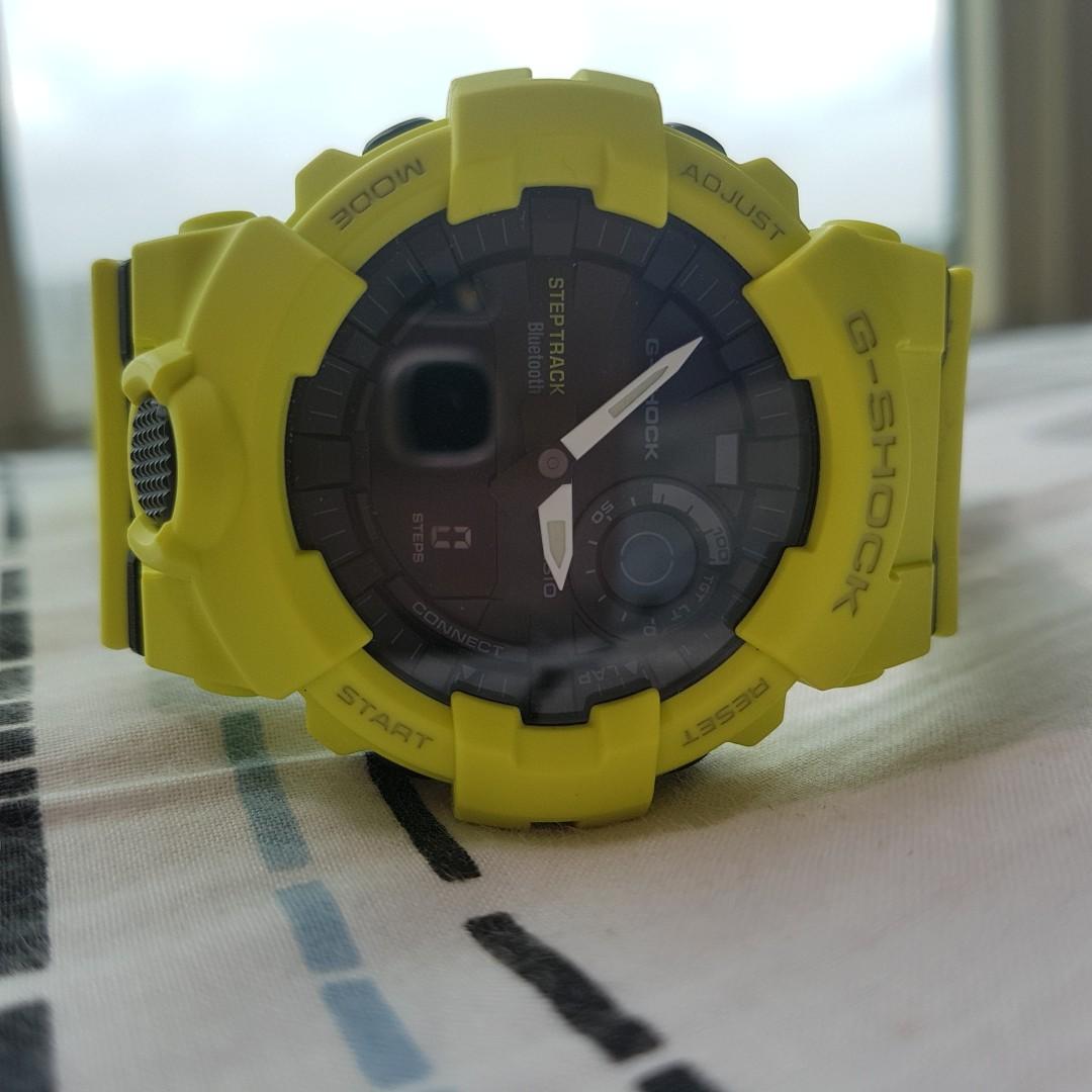 G Shock Gba800 Bluetooth Step Tracker Training Timer Yellow Men S Fashion Watches On Carousell