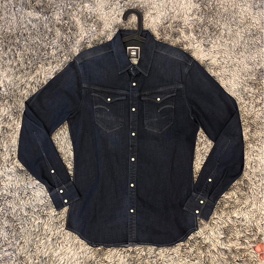 G Star Arc 3d Denim L S Shirt Men S Fashion Clothes Tops On