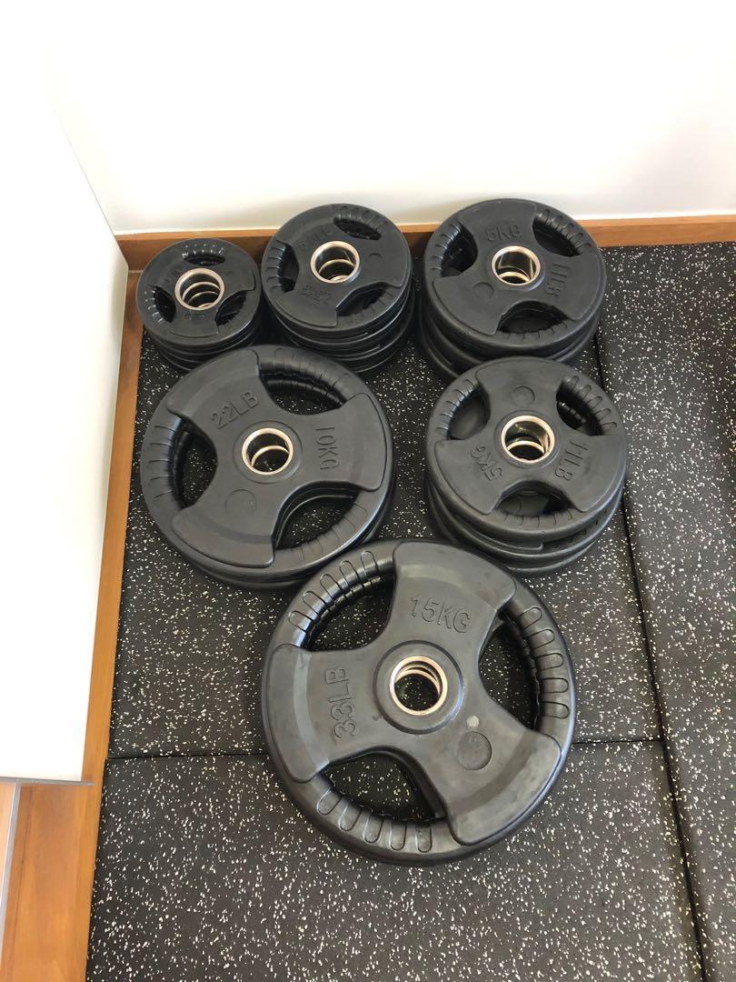 Gymsportz Olympic Barbell & Weight Set, Sports Equipment, Exercise