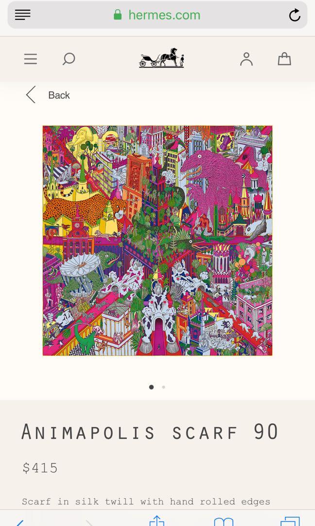 animapolis hermes scarf