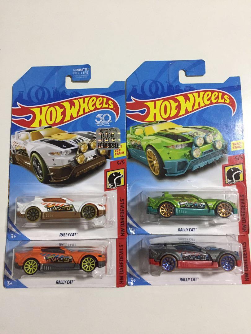 Hot Wheels Rally Cat Race Car Track Car Hobbies Toys Toys