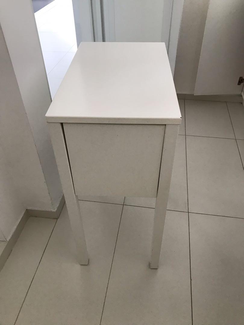 Ikea Bed Side Table Nordli White Furniture Tables Chairs On