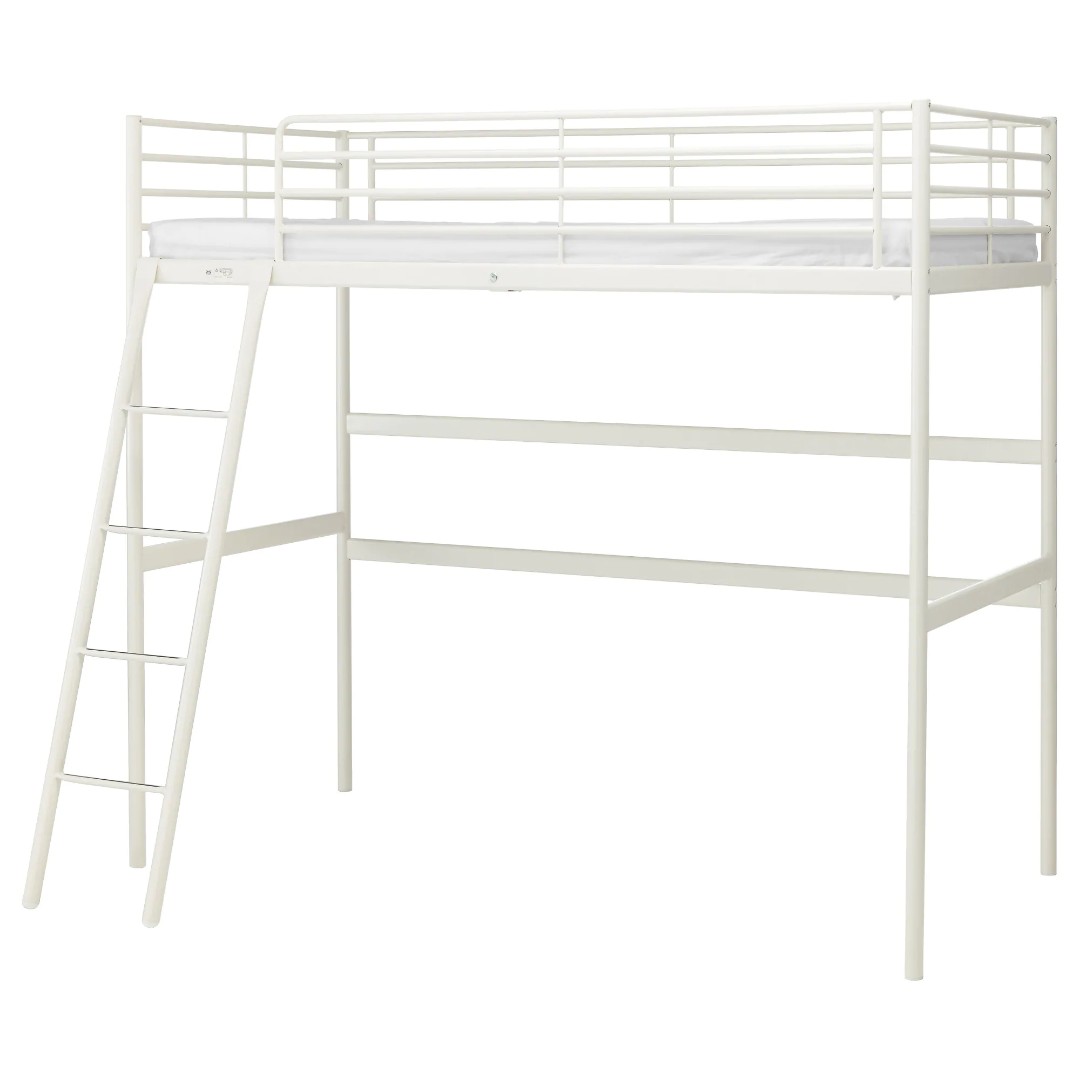 Ikea Loft Bed Queen Size (Svarta), Furniture & Home Living, Furniture