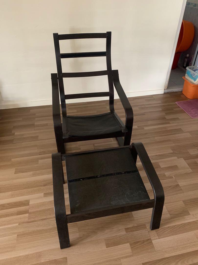 Ikea Poang Armchair And Footstool Furniture Tables Chairs On