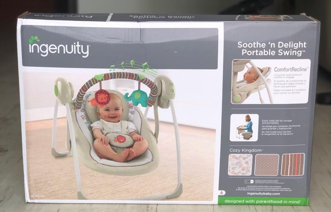 ingenuity soothe n delight portable swing