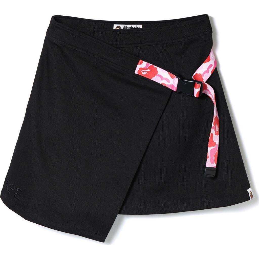 Instock Bnwt Bape Winding Skirt Pink S Size 100 Authentic
