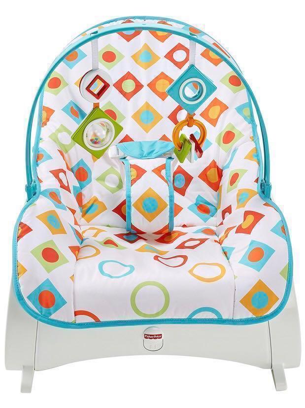 (InStock) FisherPrice InfanttoToddler Rocker, Geo Diamonds (Brand