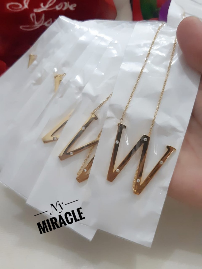 Model Kalung Huruf N - Gambar Aksesoris