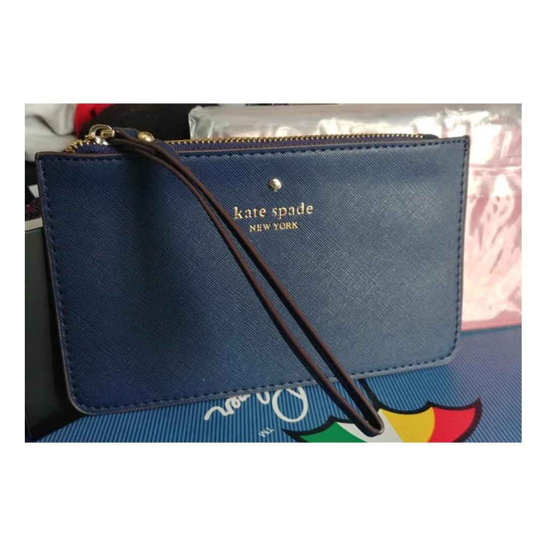 kate spade blue clutch