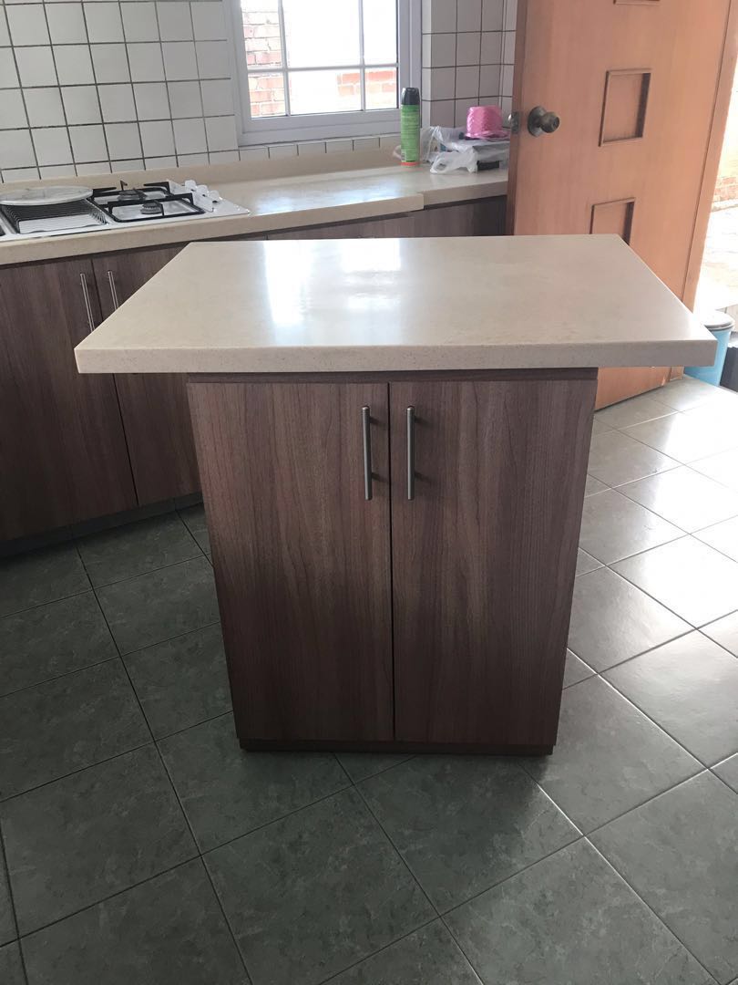 Kitchen Island with rollers, Furniture & Home Living, Bathroom