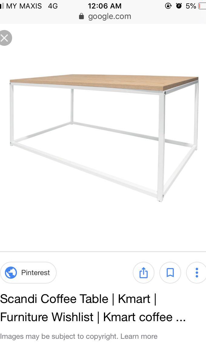 Scandi side store table kmart