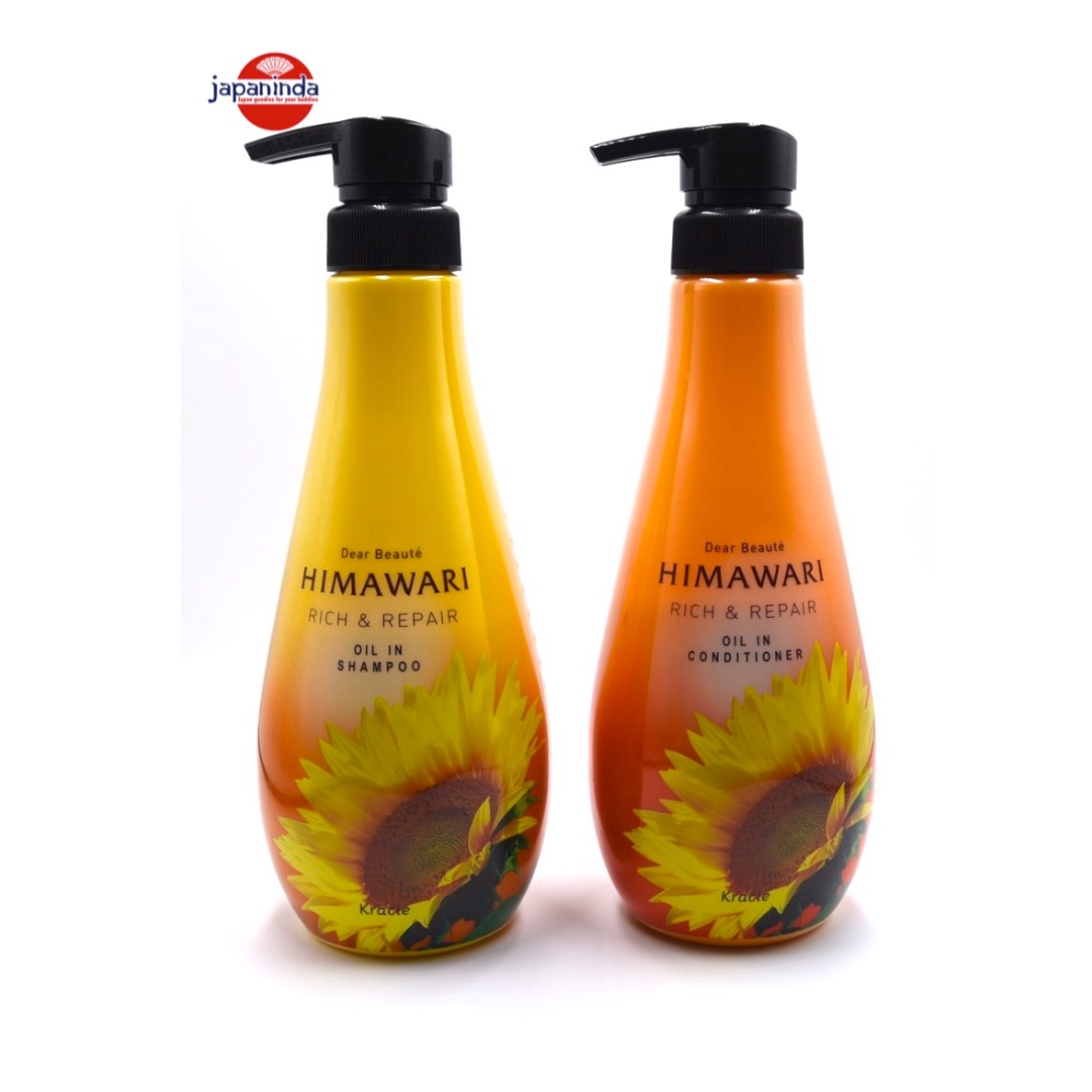 Kracie Himawari Rich Repair Oil In Shampoo Conditioner Set 400ml Health Beauty Hair Care On Carousell You see, even if my hair is super dry most of the time, i've never really liked applying oil. carousell