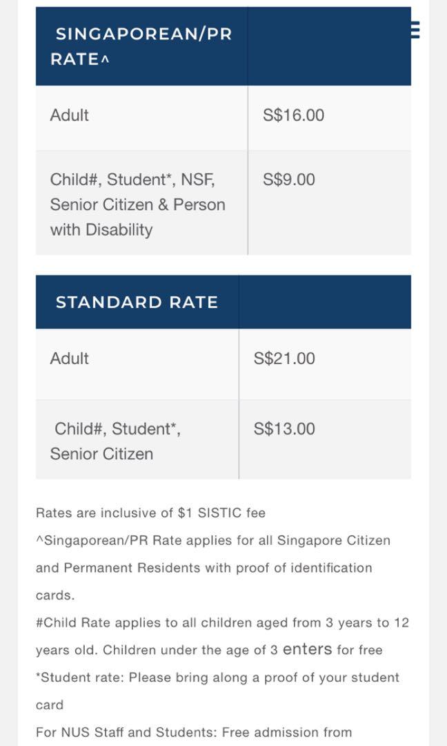 Lee Kong Chian Natural History Museum ticket, Tickets & Vouchers, Local