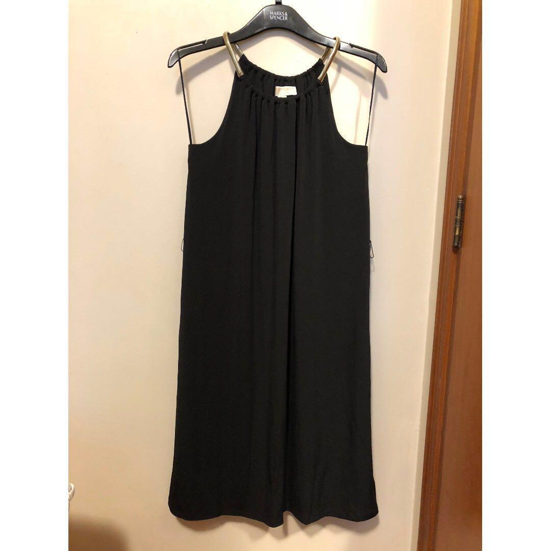 michael kors black gold dress