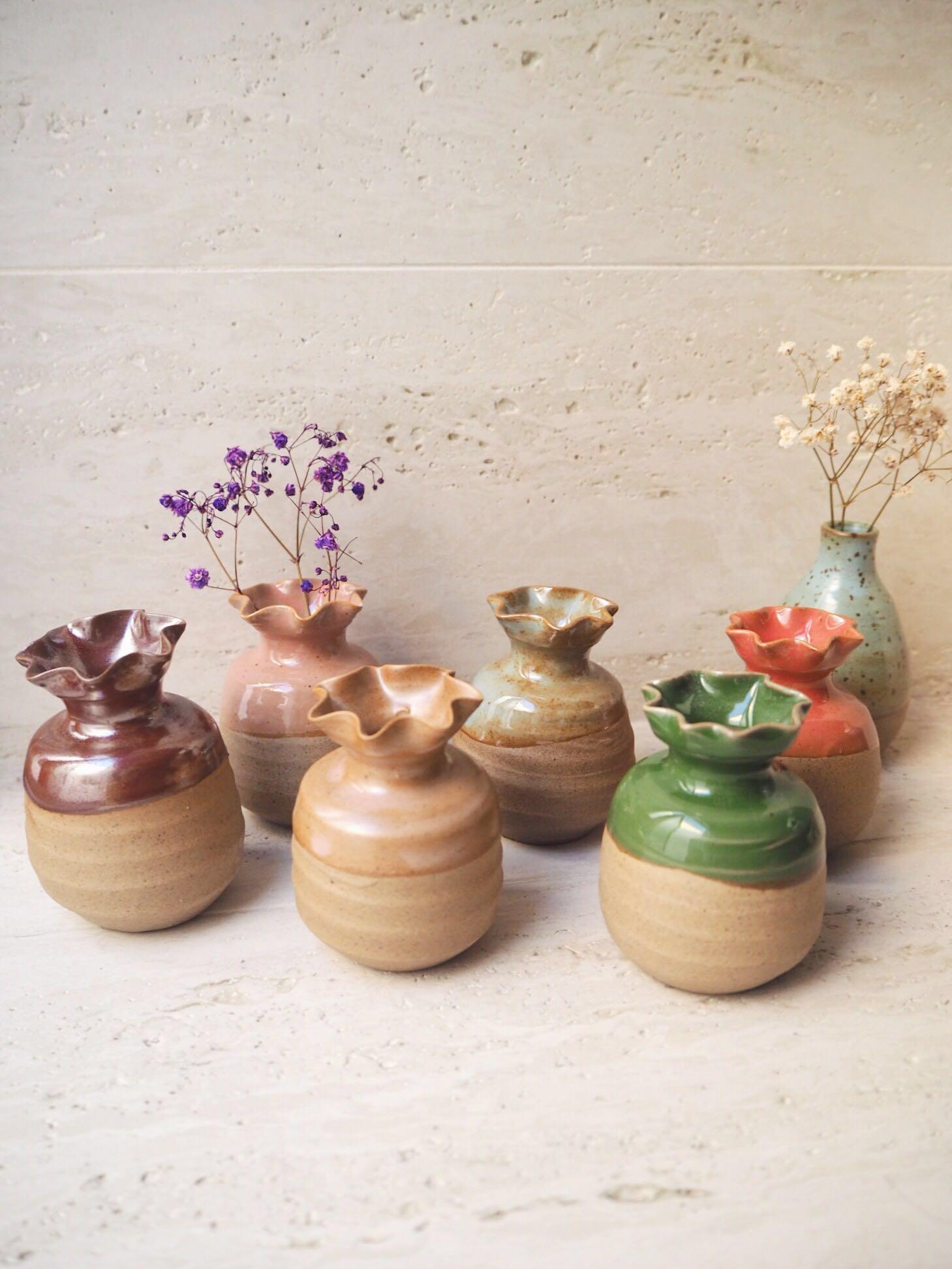 Mini Ceramic Vases Design Craft Others On Carousell