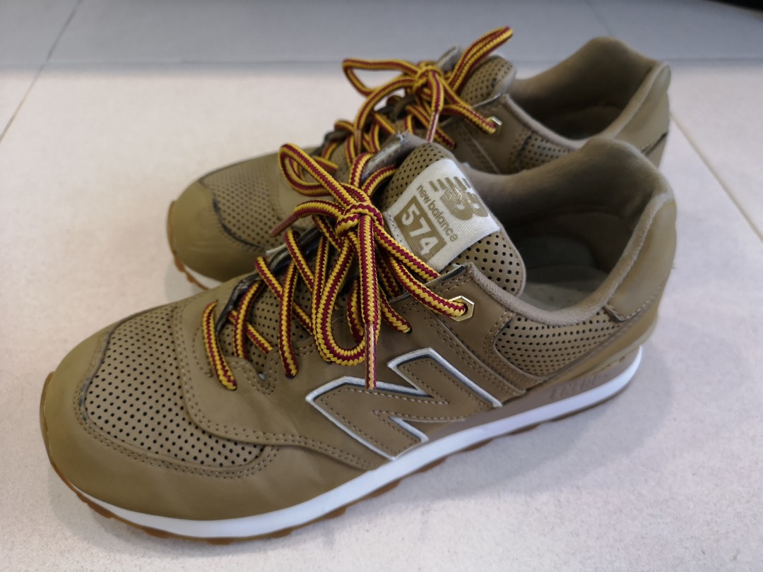 New Balance 574 (Linseed), Men's Fashion, Footwear, Sneakers on Carousell