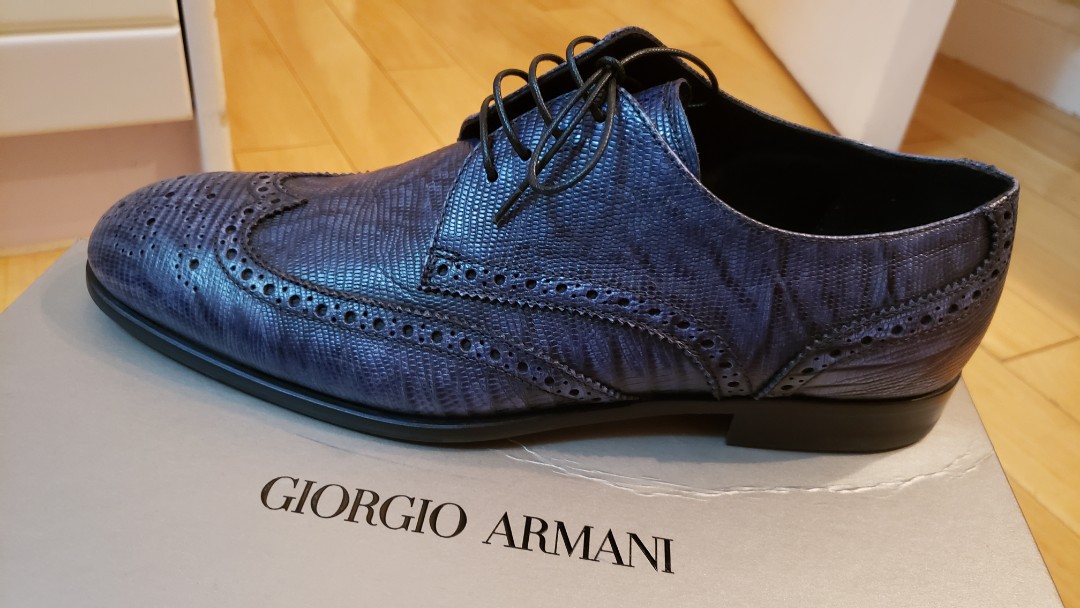 New Giorgio Armani Dress Shoes - Blue 