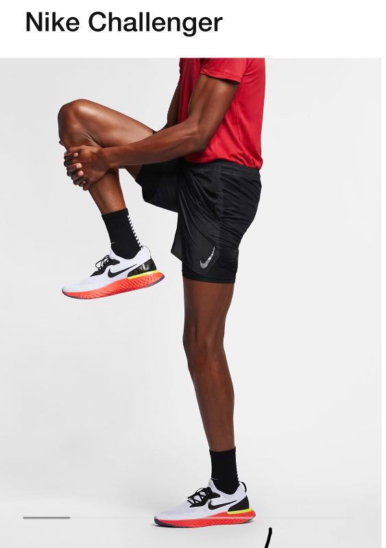 Nike challenger 2 top in 1 running shorts