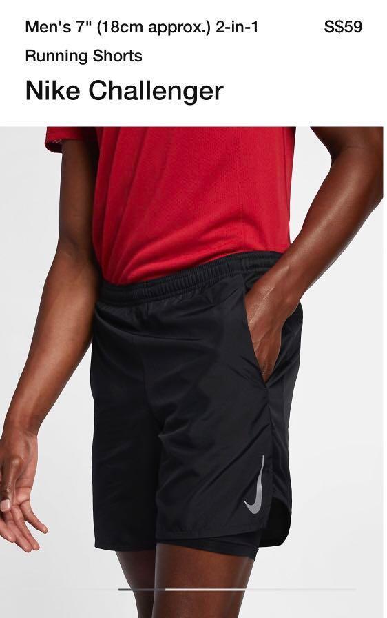 nike 7 challenger 2 in 1 shorts