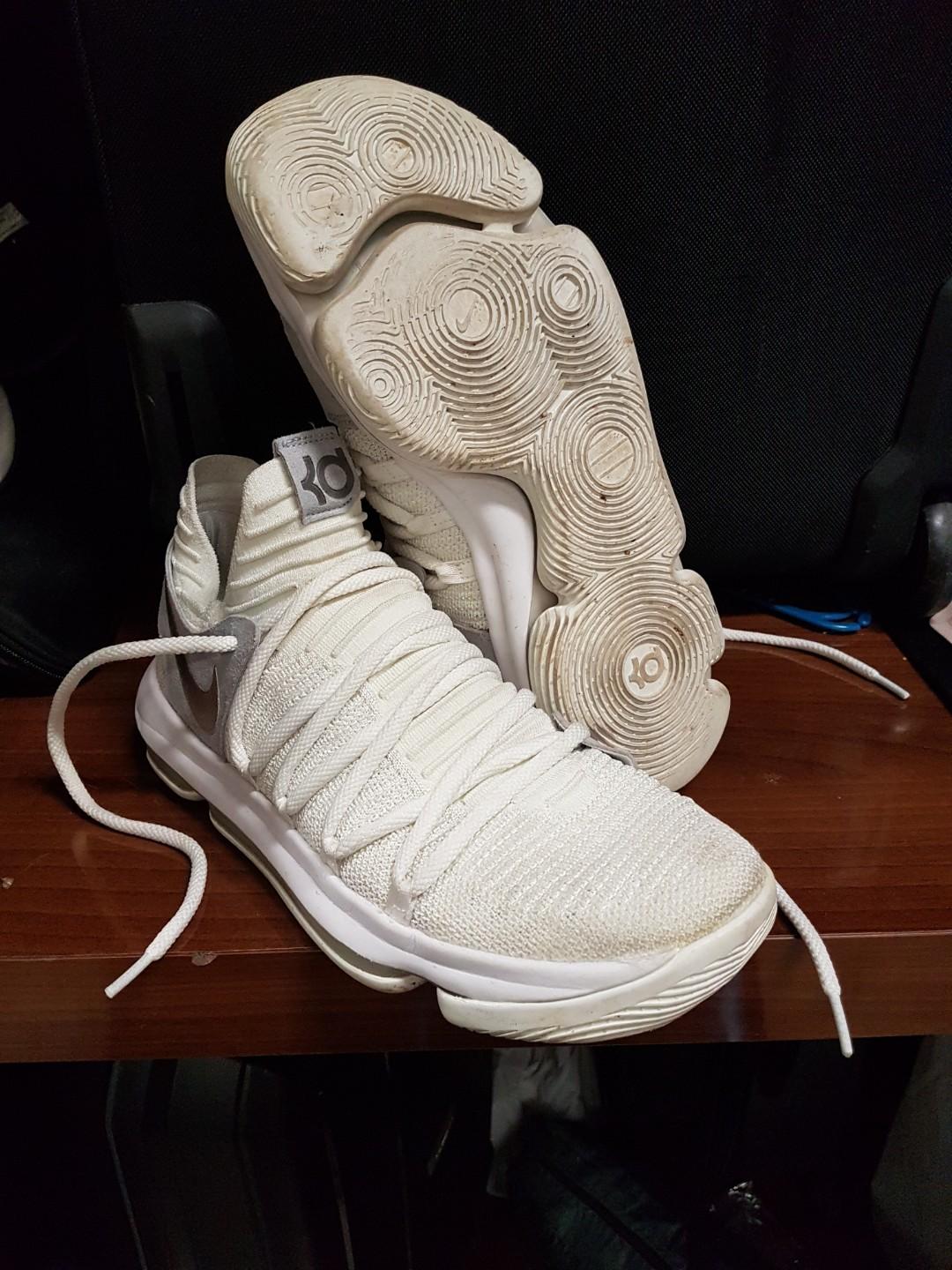Nike KD 10 Pure Platinum Men s Fashion Footwear Sneakers on Carousell