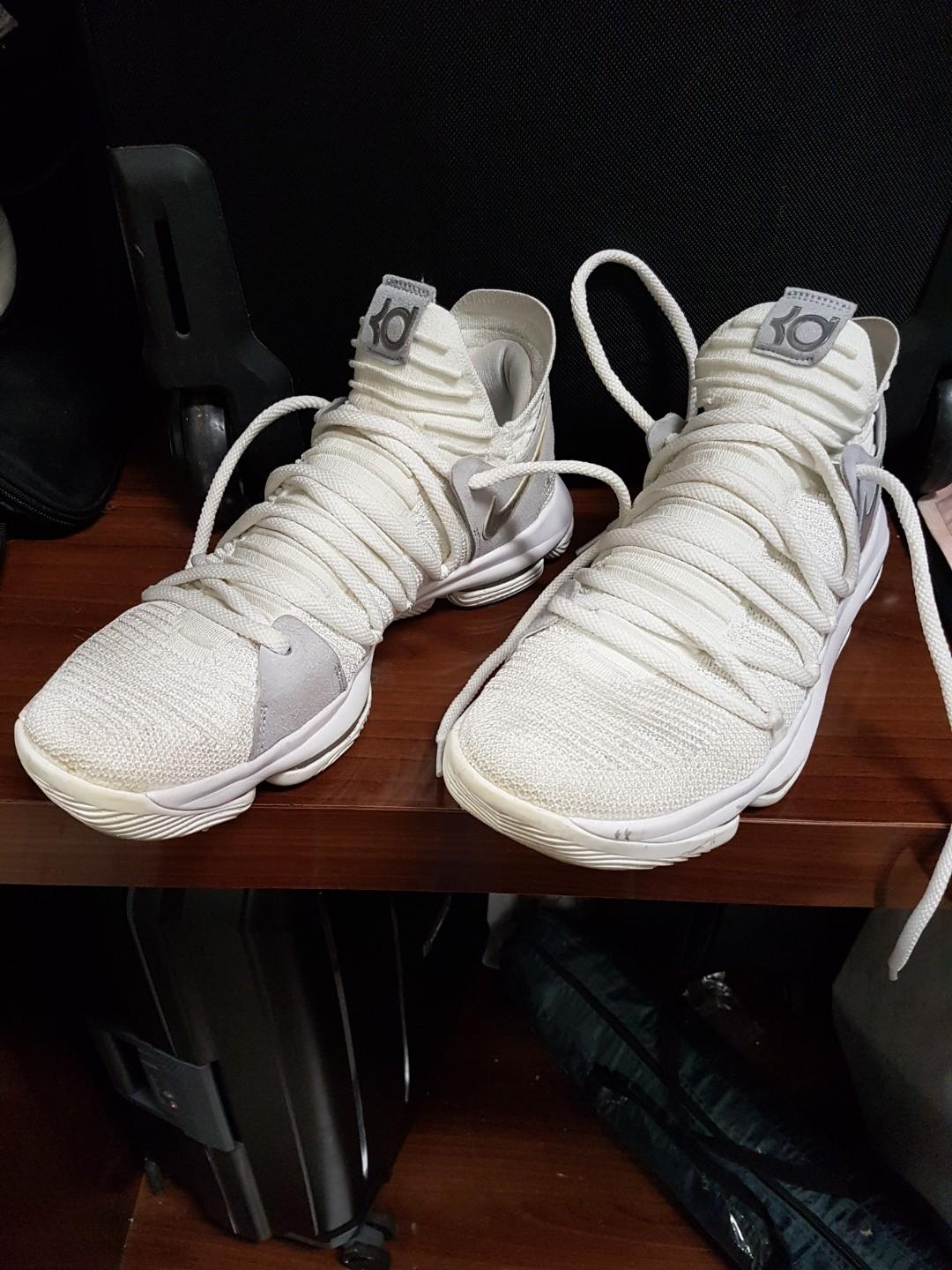 Nike KD 10 Pure Platinum Men s Fashion Footwear Sneakers on Carousell