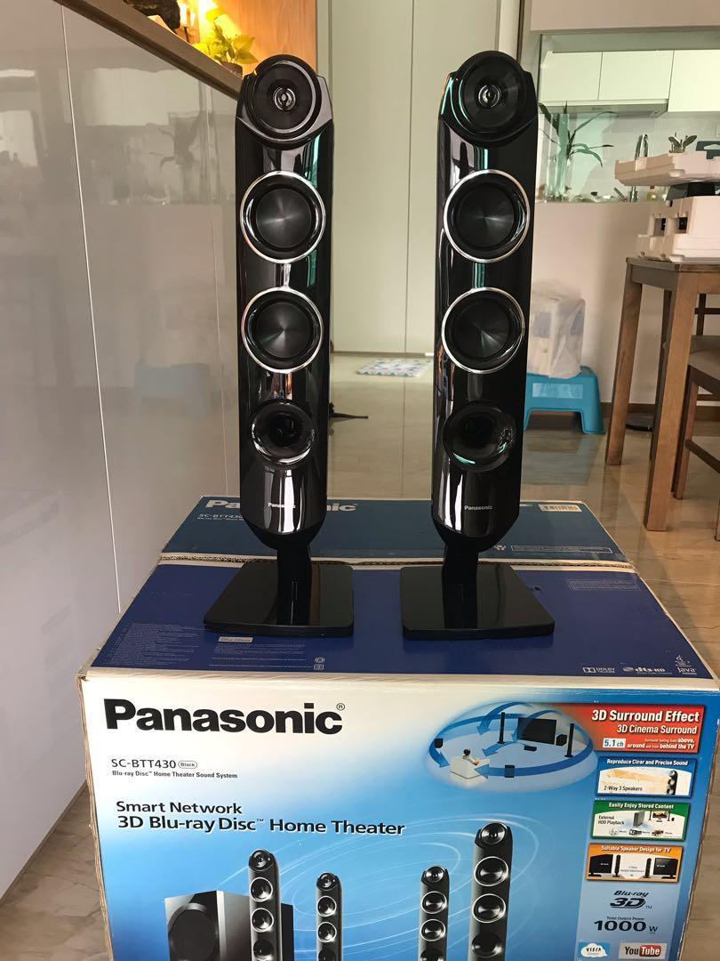 Panasonic Smart Network 3d Blu Ray Disc Home Theatre System Sc Btt430 Electronics Audio On Carousell