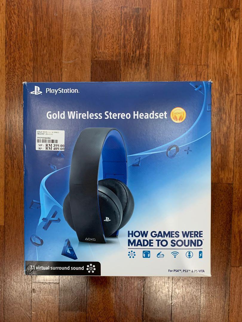 PlayStation Gold Wireless Stereo Headset