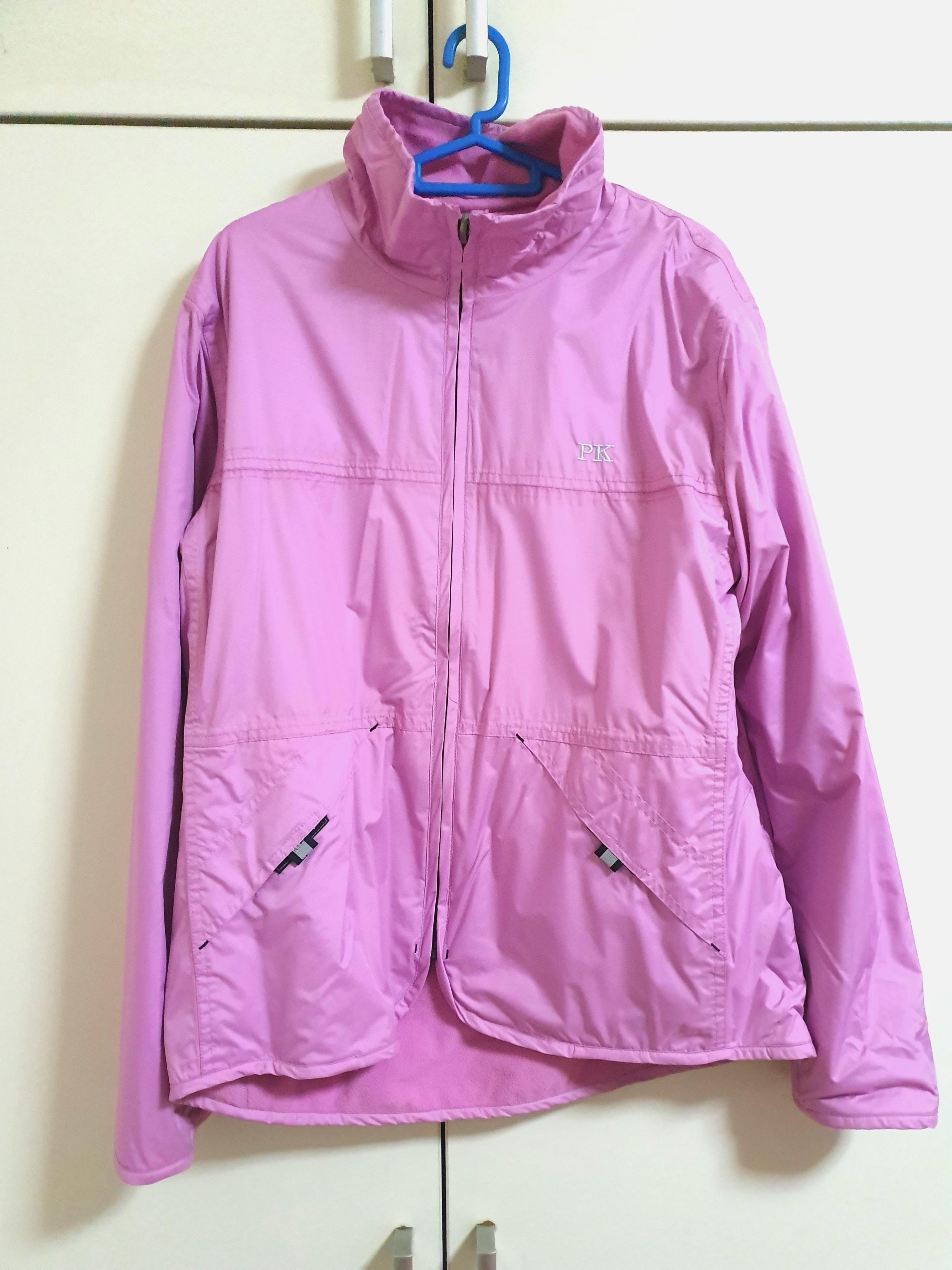 Purple Winter Windbreaker Jacket, Women 