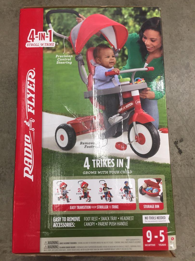 radio flyer footrest accessory stroller trike