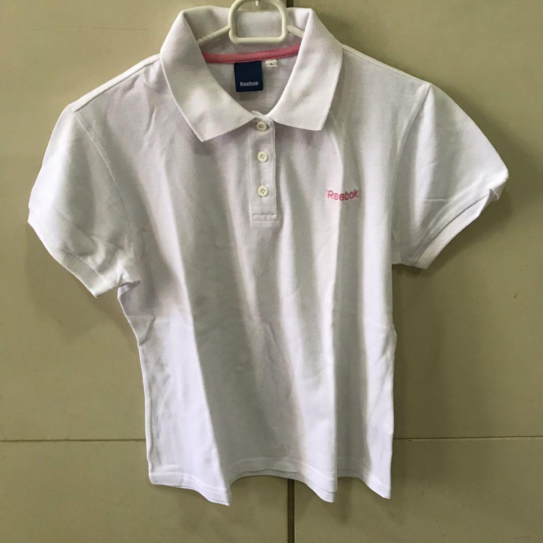reebok polo shirts womens grey